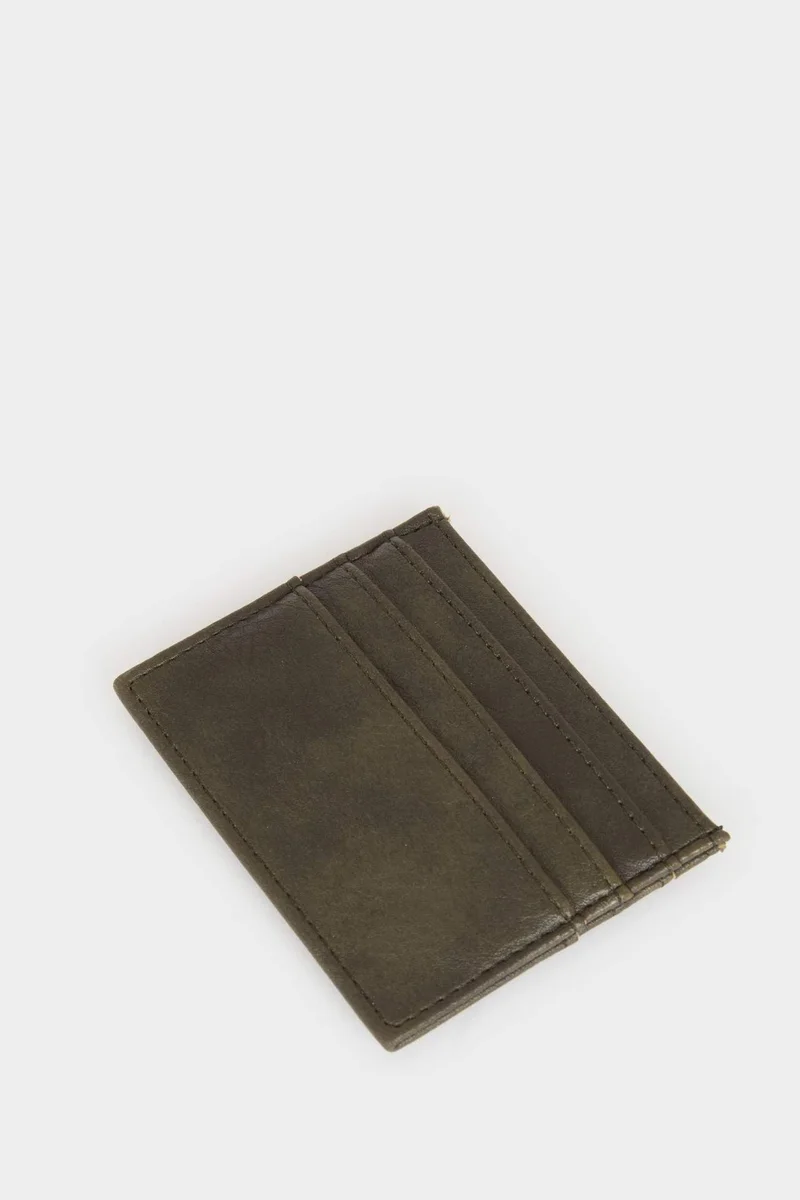 Defacto  Man Faux Leather Business Card Wallet for Men | Best Price UAE