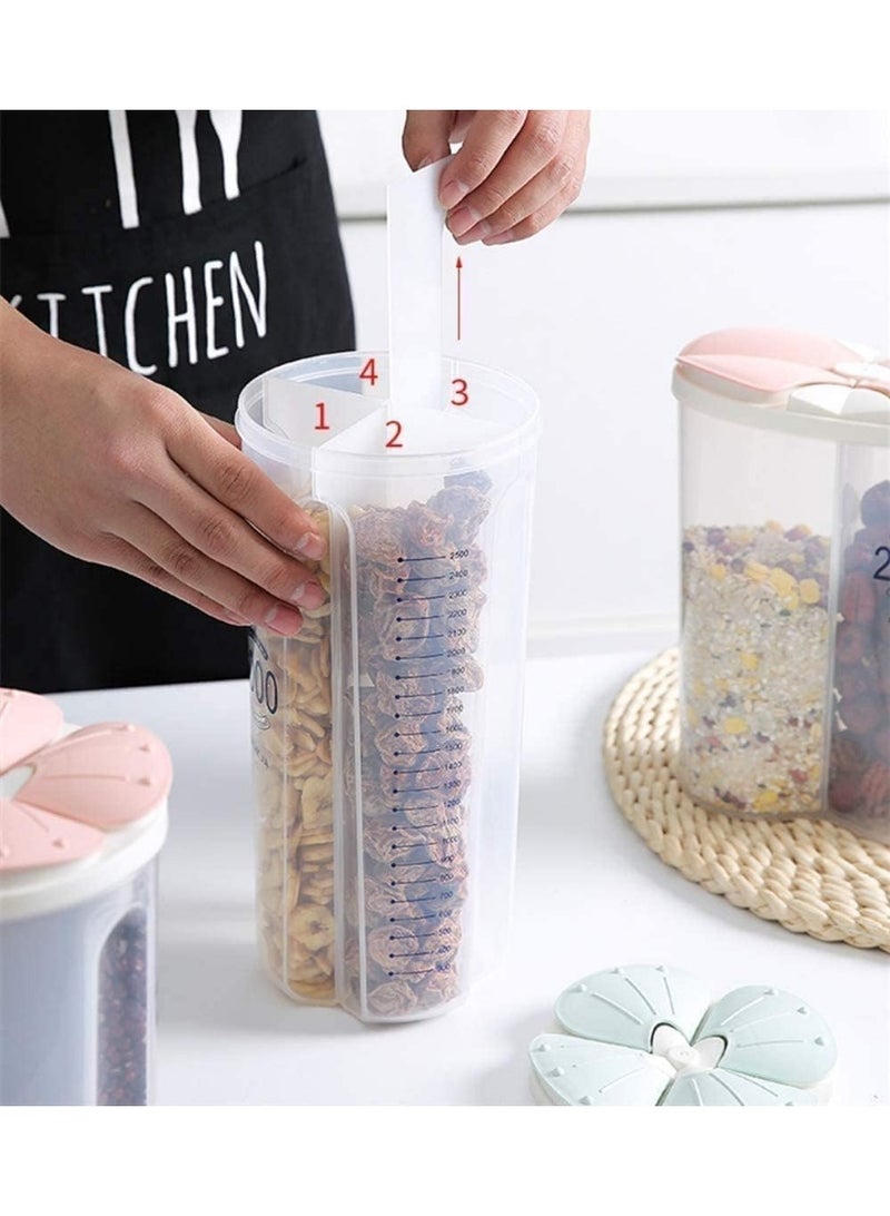 Mawan Whole Grains Rice Bucket Airtight Cereal Container Rice Barrel Food Storage Box Storage Jars Rice Cylinder Clear Food Storage Box (3000ml grain  - Image 5