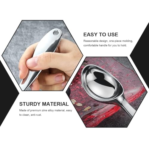 FLAVION Heavy Duty Ice Cream Scoop with Ergonomic Handle – Stainless Steel Non-Slip Grip – Ideal for Hard Frozen Desserts, Hard ice Cream, Yogurt,Sorbet, Gelato (Black, Pack of 1) - Image 3