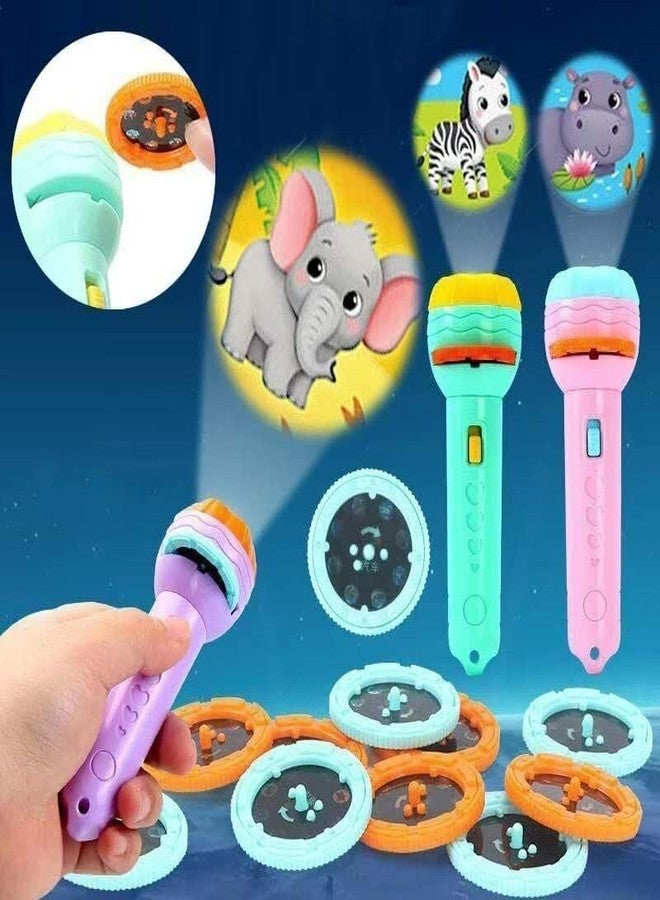 Crazy Buy CrazyBuy 3 Slids 24 Patterns Projector Flashlight Kids Projection Light Toy (Multicolor) - Image 5
