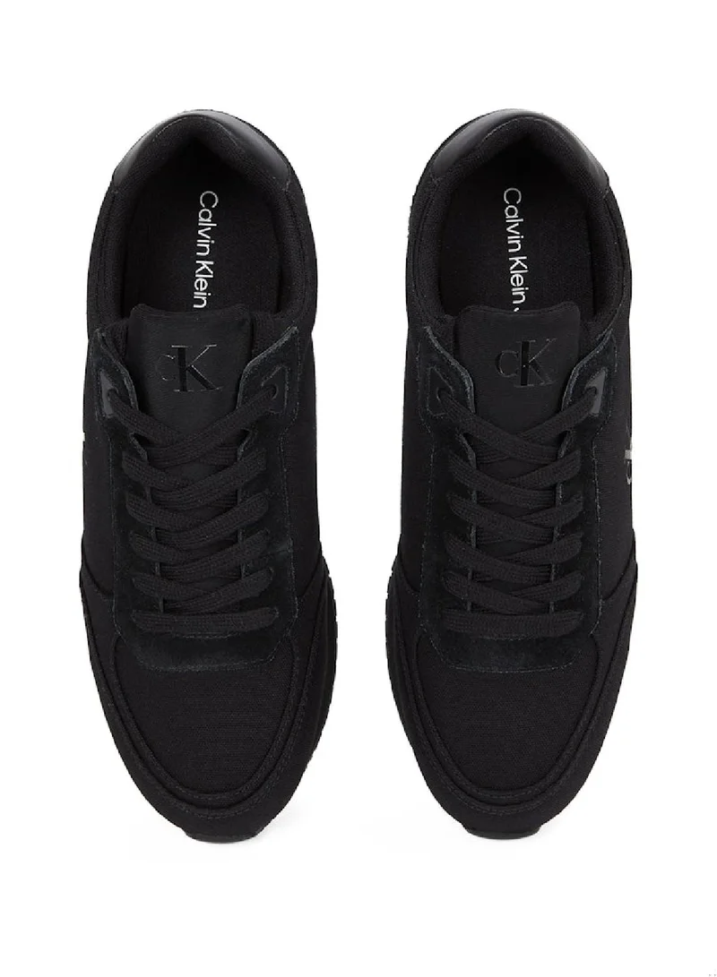 Calvin Klein Jeans Runner Sock Lace Up Canvas Sneakers