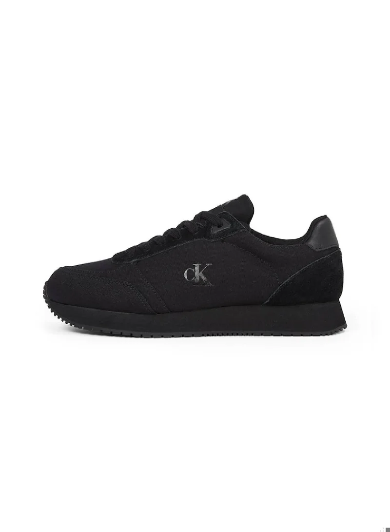 Calvin Klein Jeans Runner Sock Lace Up Canvas Sneakers
