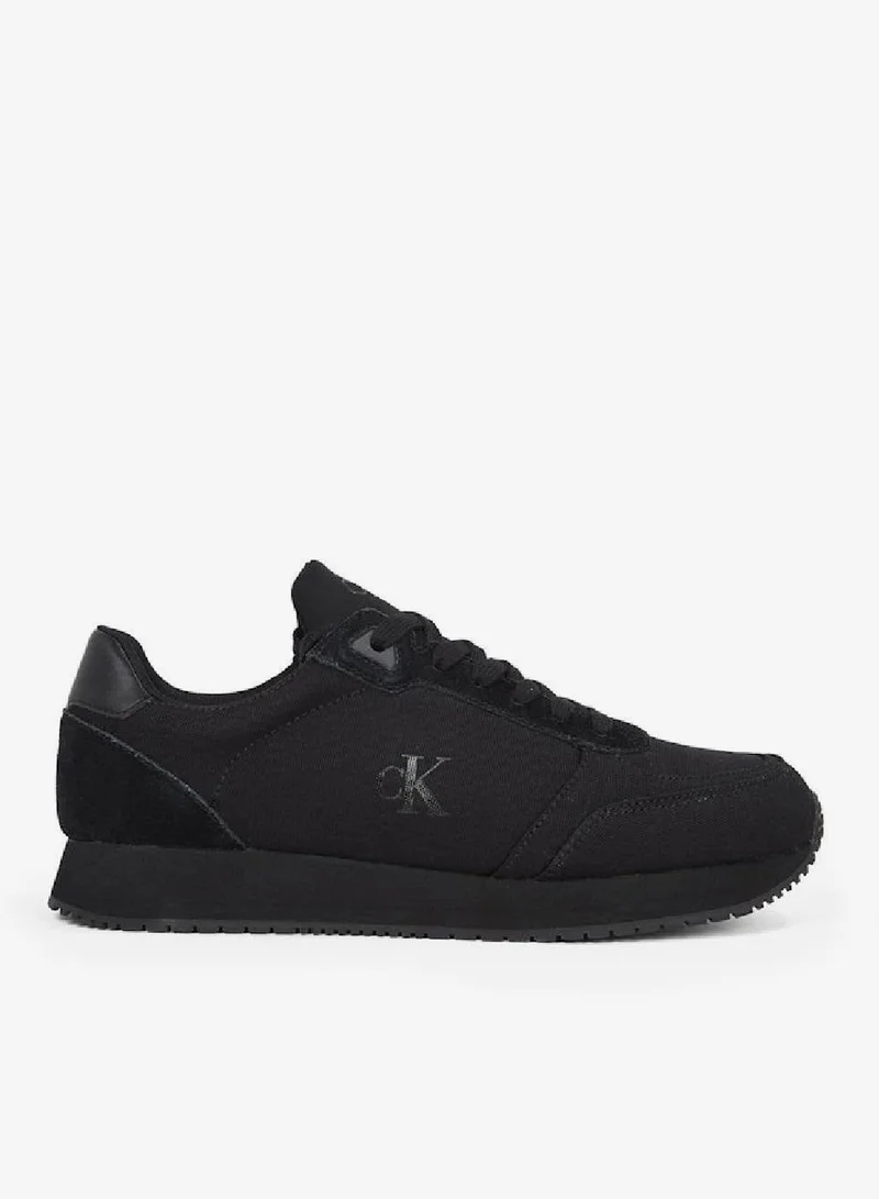 Calvin Klein Jeans Runner Sock Lace Up Canvas Sneakers