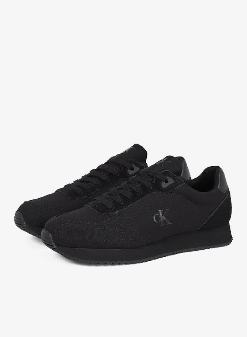 Calvin Klein Jeans Runner Sock Lace Up Canvas Sneakers