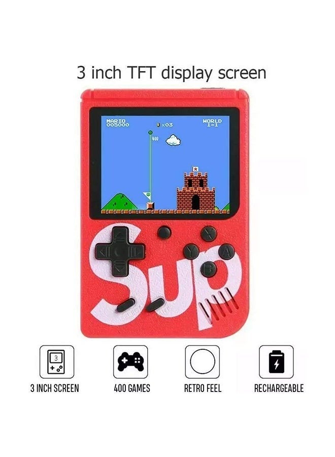 SUP Game Box 400 Retro Games in 1 Mini Console Can Connect to TV (Red) - Image 3