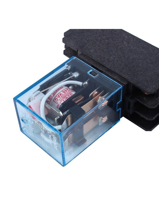 Generic Coil Power Relay with Socket Base AC 220V 10A DPDT LY2NJ HH62P HHC68A-2Z  - Image 3