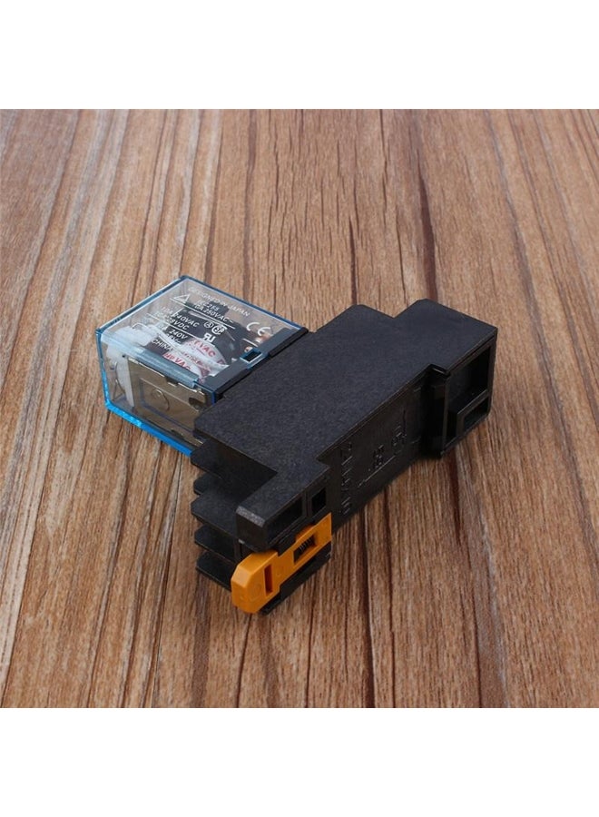 Generic Coil Power Relay with Socket Base AC 220V 10A DPDT LY2NJ HH62P HHC68A-2Z  - Image 5