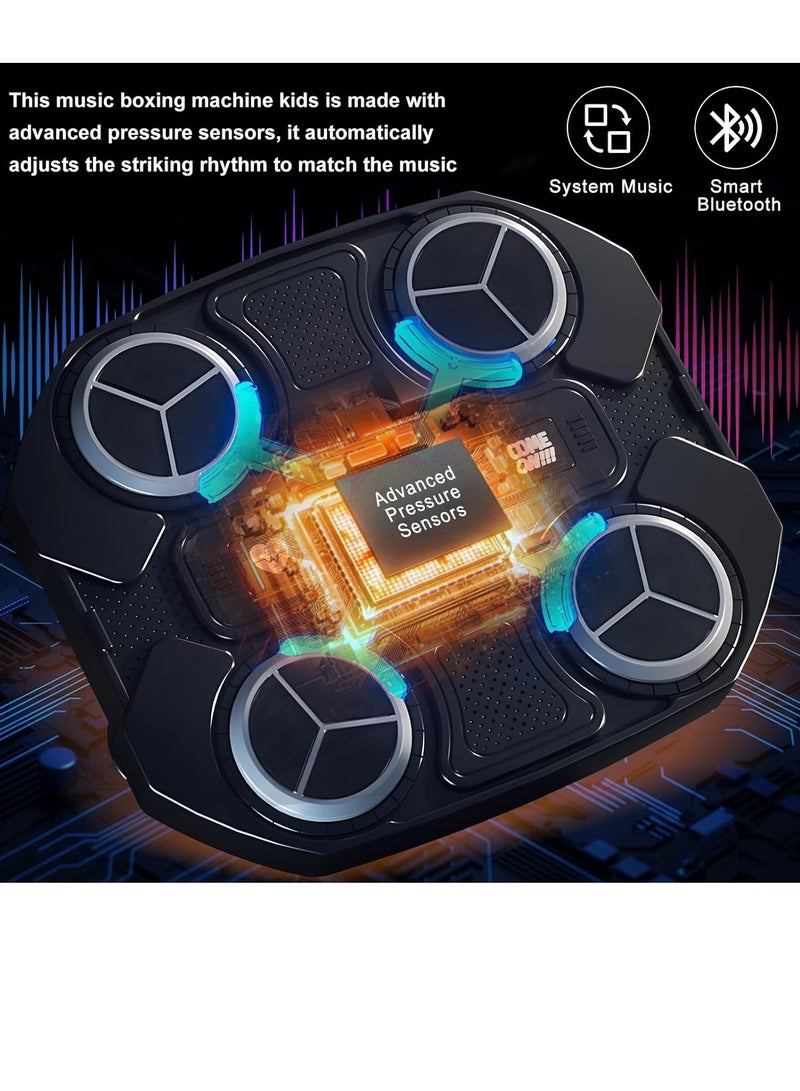 JAJEEK LED Music Boxing Machine for Kids – Bluetooth Smart Wall Target with Interactive Trainer and Boxing Gloves - Image 5