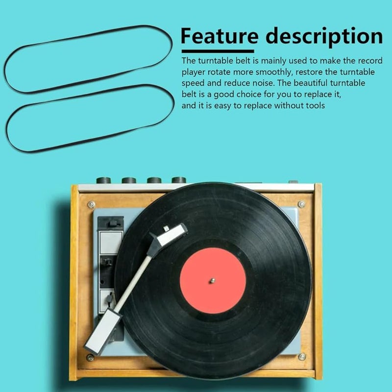 Upgraded Rubber Drive Belt For Audio Technica AT PL50 AT LP60 Turntable Smooth Rotation Noise Reduction - Image 4