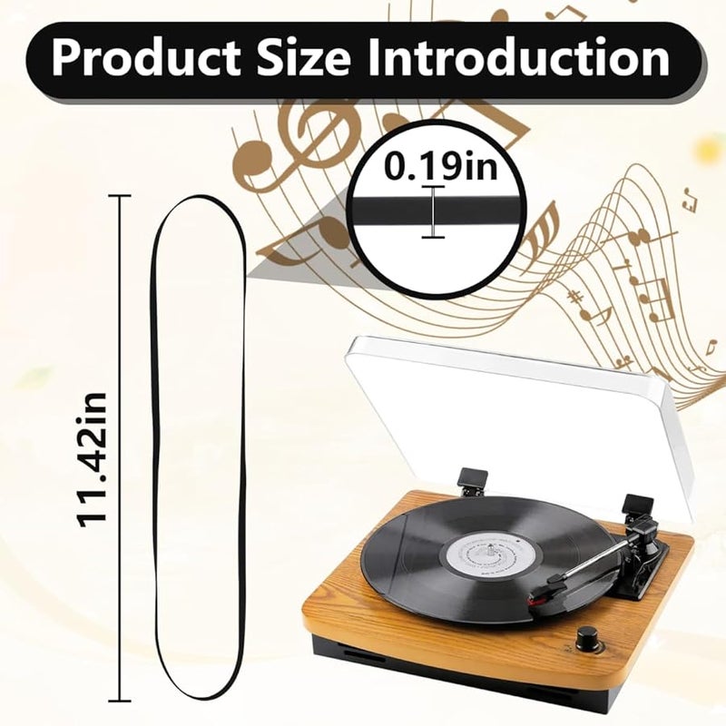 Upgraded Rubber Drive Belt For Audio Technica AT PL50 AT LP60 Turntable Smooth Rotation Noise Reduction - Image 2