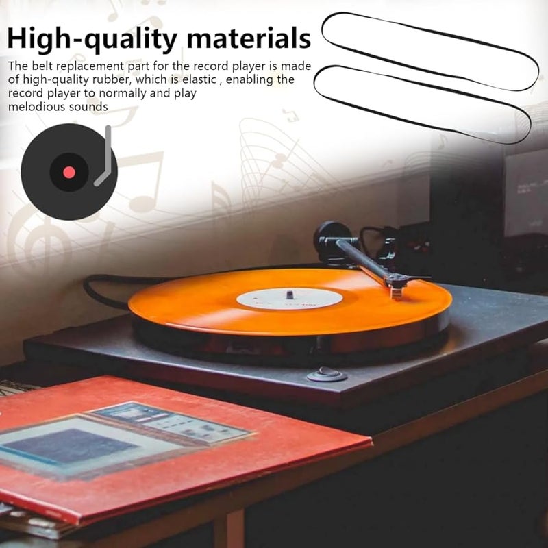 Upgraded Rubber Drive Belt For Audio Technica AT PL50 AT LP60 Turntable Smooth Rotation Noise Reduction - Image 3