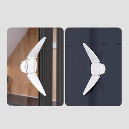 Safe-O-Kid Elegant Butterfly Shaped Window Lock for Sliding Windows & Doors, Child Finger Safety Protector, BPA-Free Baby Safety Lock for Kids & Toddlers, Easy to Install (White) - Image 5