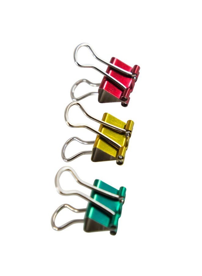 Baumgartens Assorted Colors Mini Binder Clips .5" 12/Pkg - Image 2