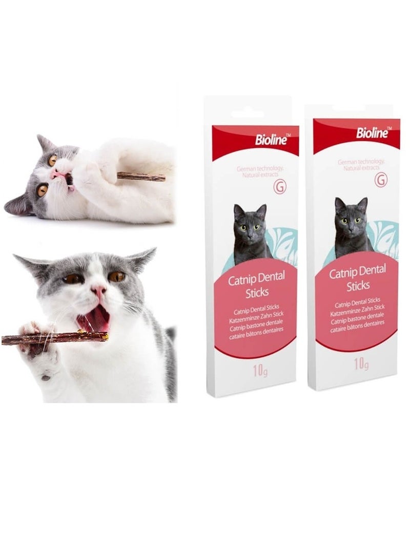 Bioline عصي أسنان بالنعناع البري لإزالة البلاك والتكلسات 2X10غ - Image 1