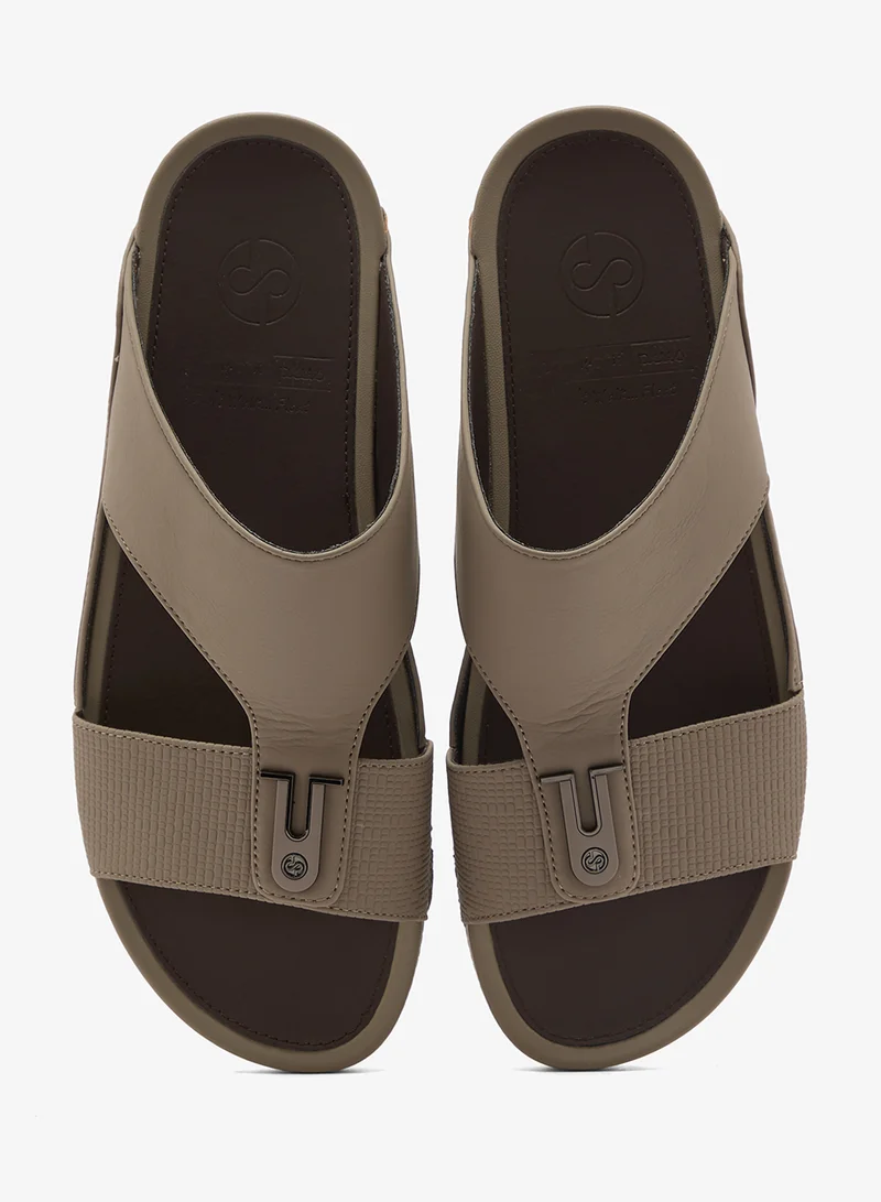 Comfort Plus KHAKI Comfort Arabian Sandals for Men | Best Price UAE