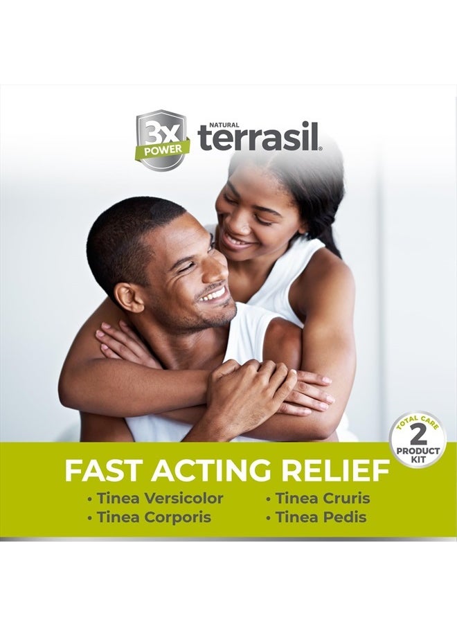 Terrasil - Tinea Versicolor Treatment Cream + Tinea Soap, 2-Product Kit, Antifungal Tinea Cream, Clinically Proven 1% Clotrimazole. Treats Most Tinea Infections. (14g Tube + 75g soap) - Image 1