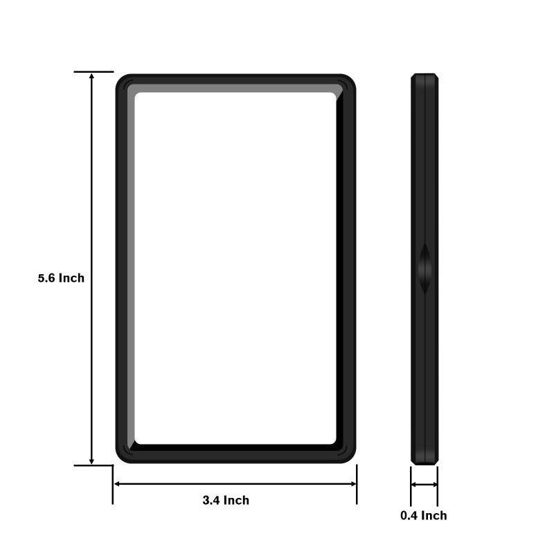 Coolbyl Magnetic Graded Card Slab Protector - Premium Aluminum Graded Card Showcase, Slab Guard with UV-Resistant Tempered Glass, Personalized Slab Bumper for Collectors, Fits PSA Slab, Black - Image 2