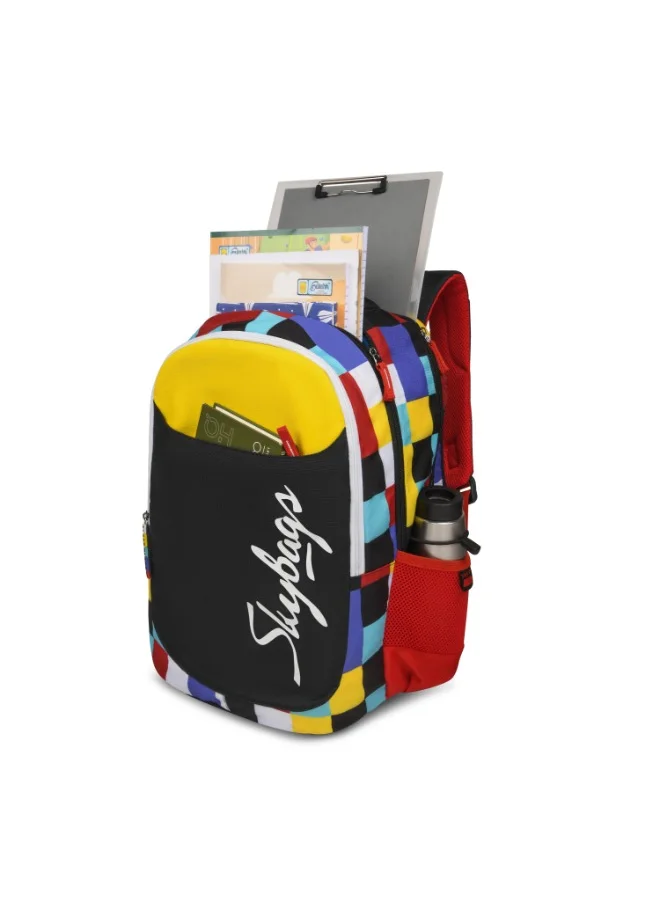 Skybags SKYBAGS SQUAD PLUS 02 Unisex Yellow School Backpack - SK BPSDSC02YLW