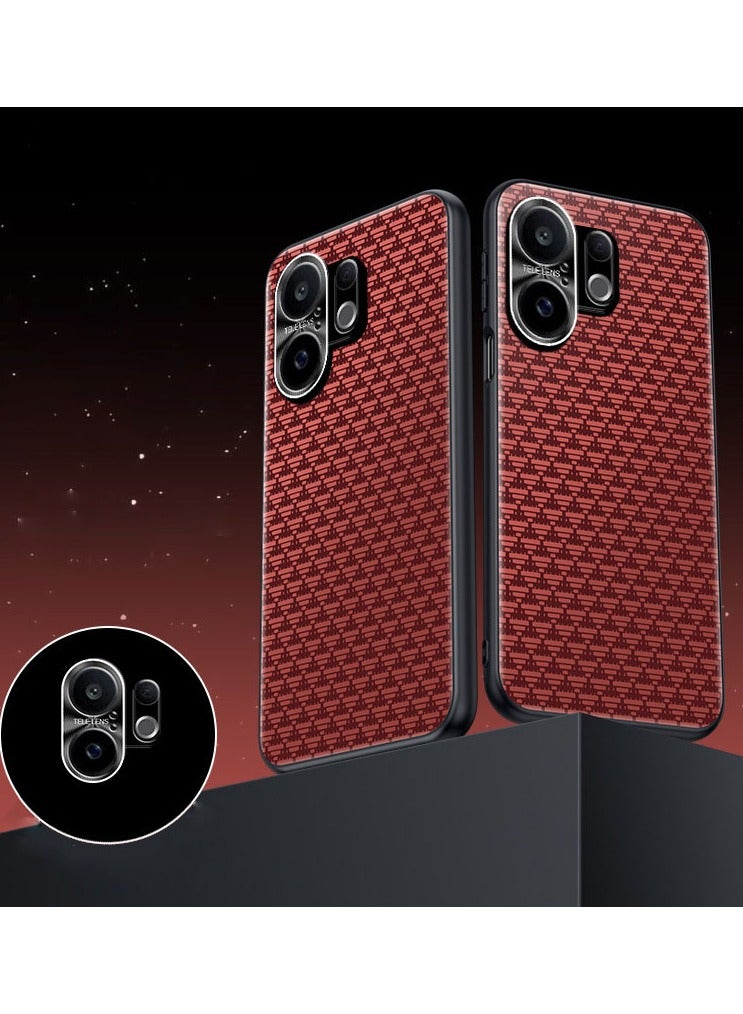 General Mobile Phone Protection Case for VIVO X200fe Accurate Hole Carbon Fiber Texture Shockproof Case  - Image 1