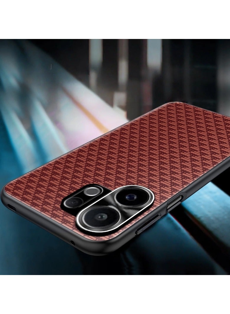 General Mobile Phone Protection Case for VIVO X200fe Accurate Hole Carbon Fiber Texture Shockproof Case  - Image 3