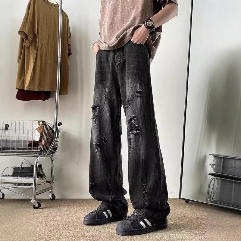 Unisex Casual Daily Denim Jeans - Image 1
