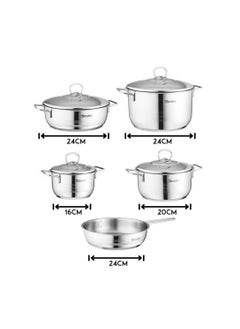 Mirolex STANLESS STEEL COOKWARE SET 9 PCS  - Image 2