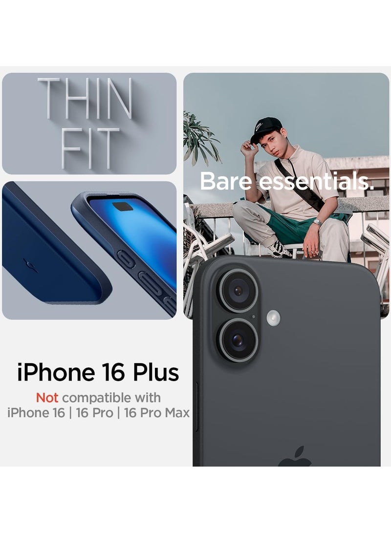 Spigen Thin Fit MagFit for iPhone 16 PLUS MagSafe Case Cover (2024) - Navy Blue - Image 2