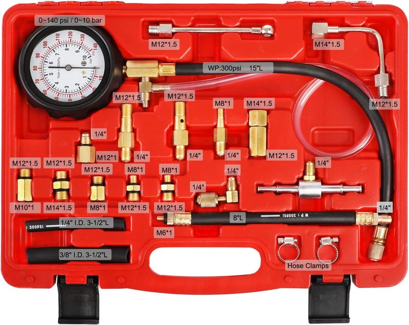 YSTOOL Fuel Pressure Tester Gauge Kit - Image 2