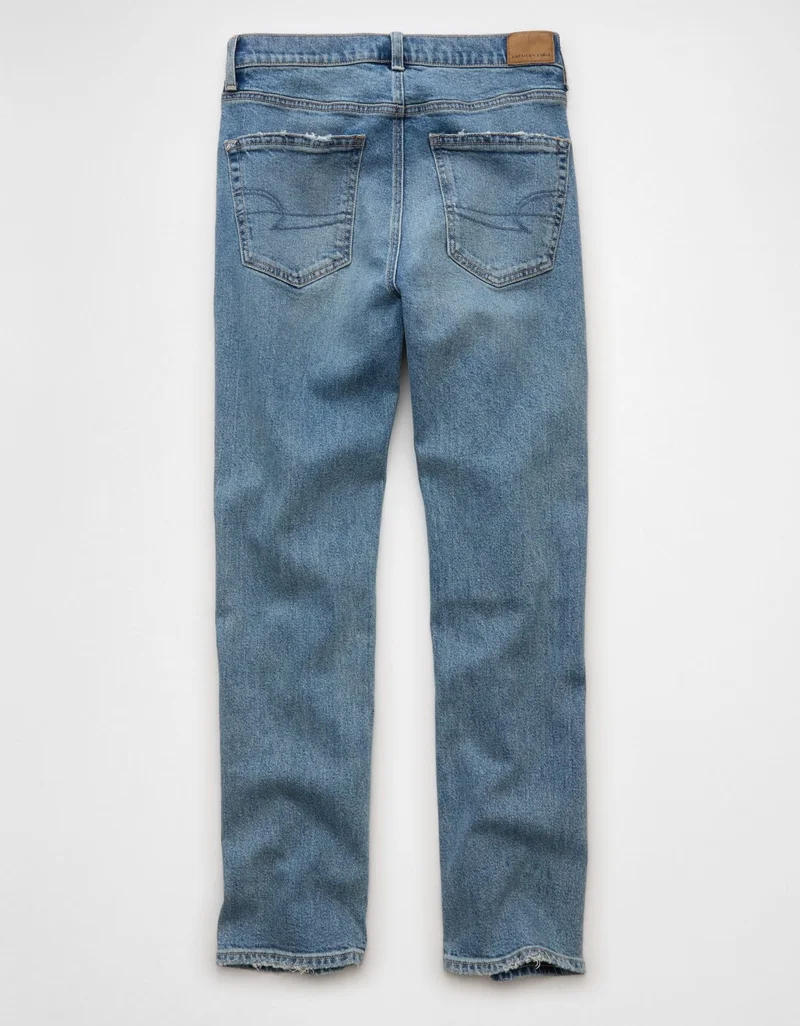 American Eagle  AE Stretch Super High-Waisted Ankle Straight Jean for Women | Best Price UAE