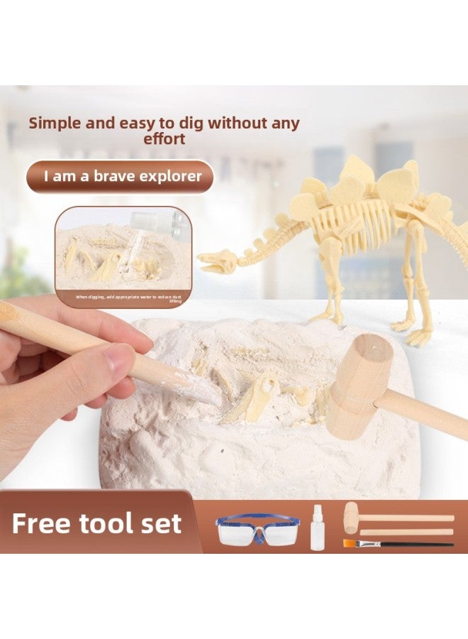 Handmade Archaeological Excavation Dinosaur Fossil Tyrannosaurus Rex Skeleton Model Simulation Children And Primary School Students Science And Education Toys-Color:Crocodile Dragon Frame [free 5-piece Set] Window Box  - Image 4