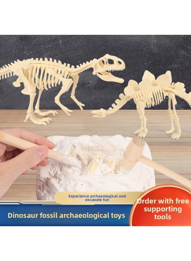 Handmade Archaeological Excavation Dinosaur Fossil Tyrannosaurus Rex Skeleton Model Simulation Children And Primary School Students Science And Education Toys-Color:Crocodile Dragon Frame [free 5-piece Set] Window Box  - Image 2