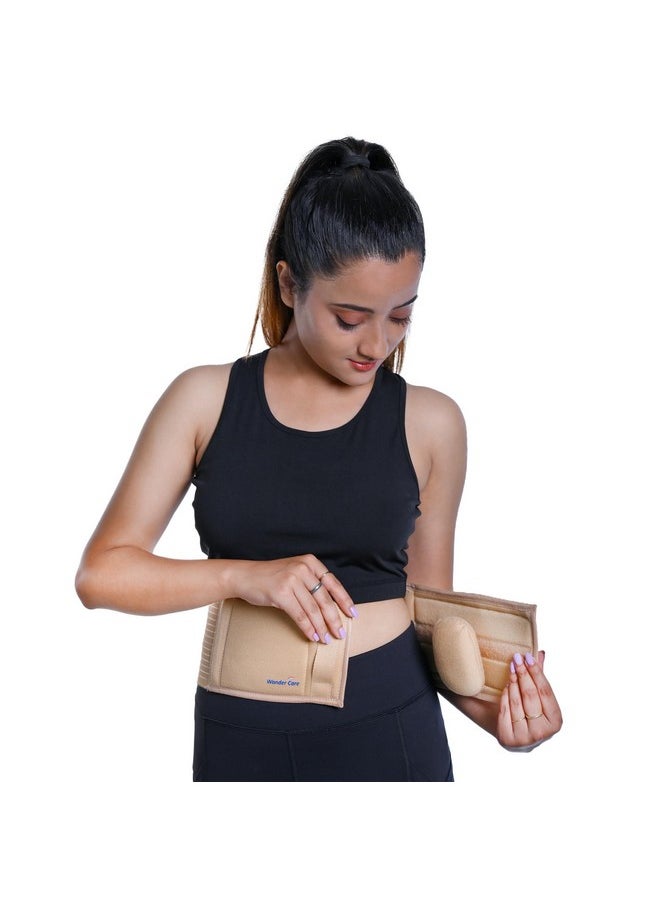 Wonder Care Wonder Care Polyester Umbilical Hernia Belt Hernia Support Brace with Removable Compression Pad Navel Hernia Pain Relief for Men & Women (4XL)  - Image 1