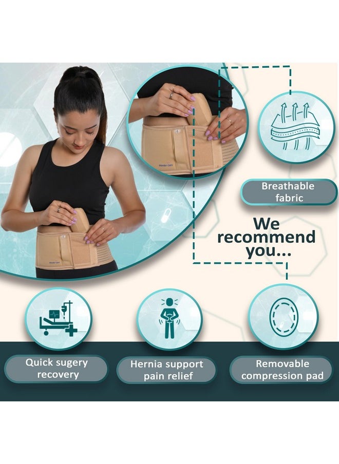 Wonder Care Wonder Care Polyester Umbilical Hernia Belt Hernia Support Brace with Removable Compression Pad Navel Hernia Pain Relief for Men & Women (4XL)  - Image 3