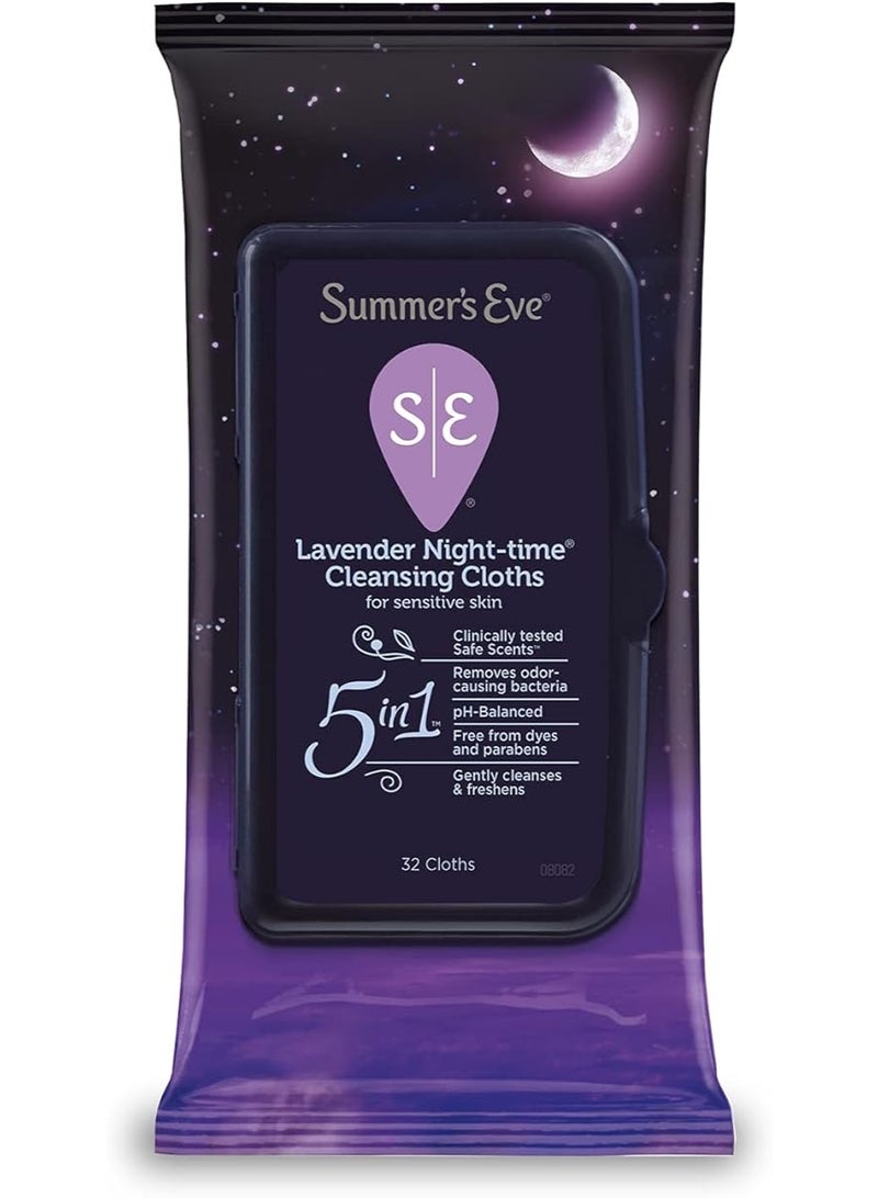 Summer's Eve Cleansing Cloths Lavender  32 Count - Image 1