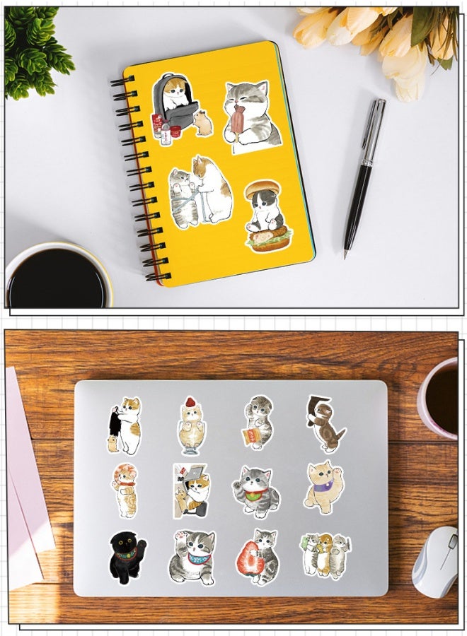 50 Cute Kitten And Puppy Graffiti Stickers For Mobile Phones, Water Cups, Computers, Waterproof Notebook Stickers - Image 3