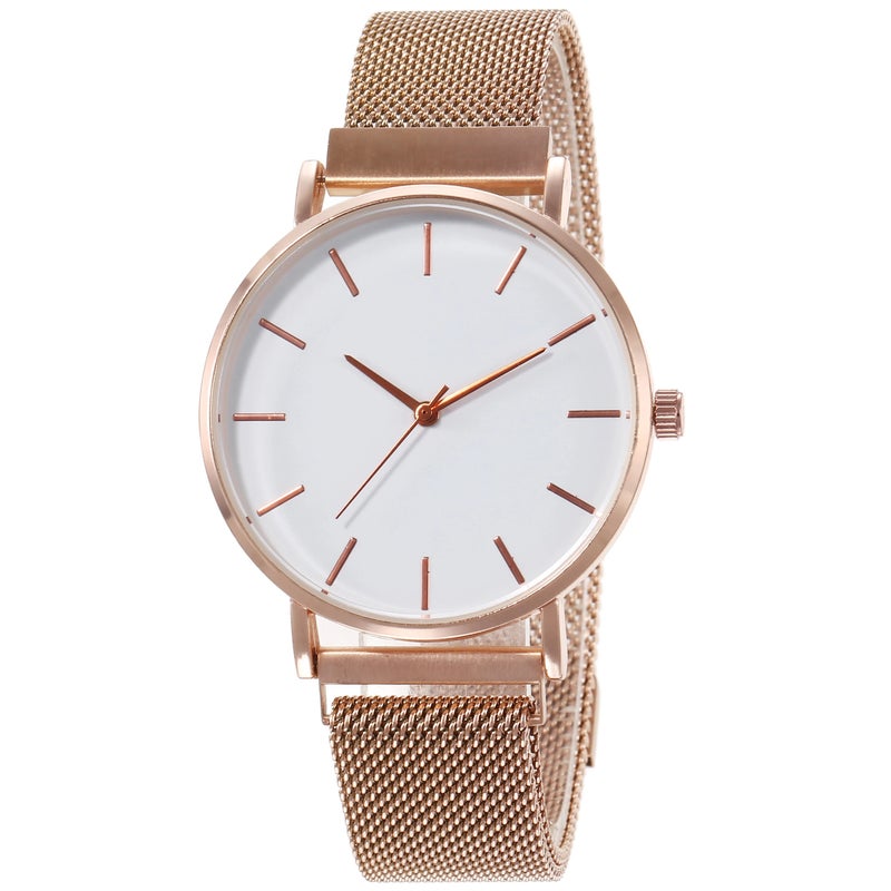 Y&D High Quality Minimalism Thin Men and Women Watch Stainless Steel Magnetic Mesh Strap Quartz Watch Gift Men Wristwatch No logo - Image 1