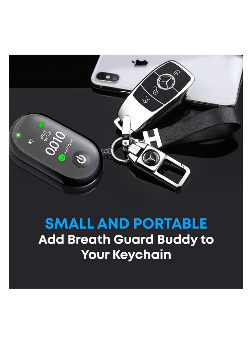 SYOSI Ethanol Tester, Portable No-Contact Breathalyzer Keychain, Fast, Accurate Home Ethanol Tester, BAC Breathalyzer - Image 2