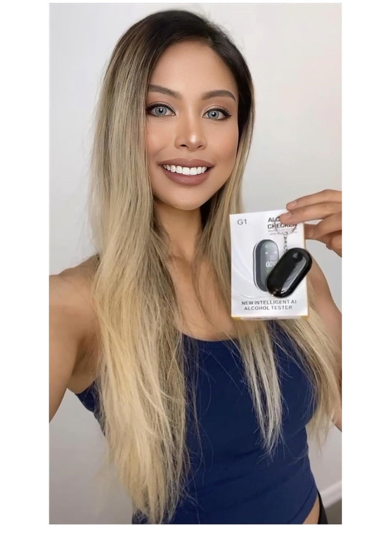 SYOSI Ethanol Tester, Portable No-Contact Breathalyzer Keychain, Fast, Accurate Home Ethanol Tester, BAC Breathalyzer - Image 3