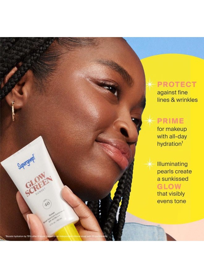 Supergoop! Glowscreen (SPF 40) - 2.5 fl oz - Glowy Primer + Broad Spectrum Tinted Sunscreen - Helps Filter Blue Light - Hydration - Hyaluronic Acid & Vitamin B5 - Image 5