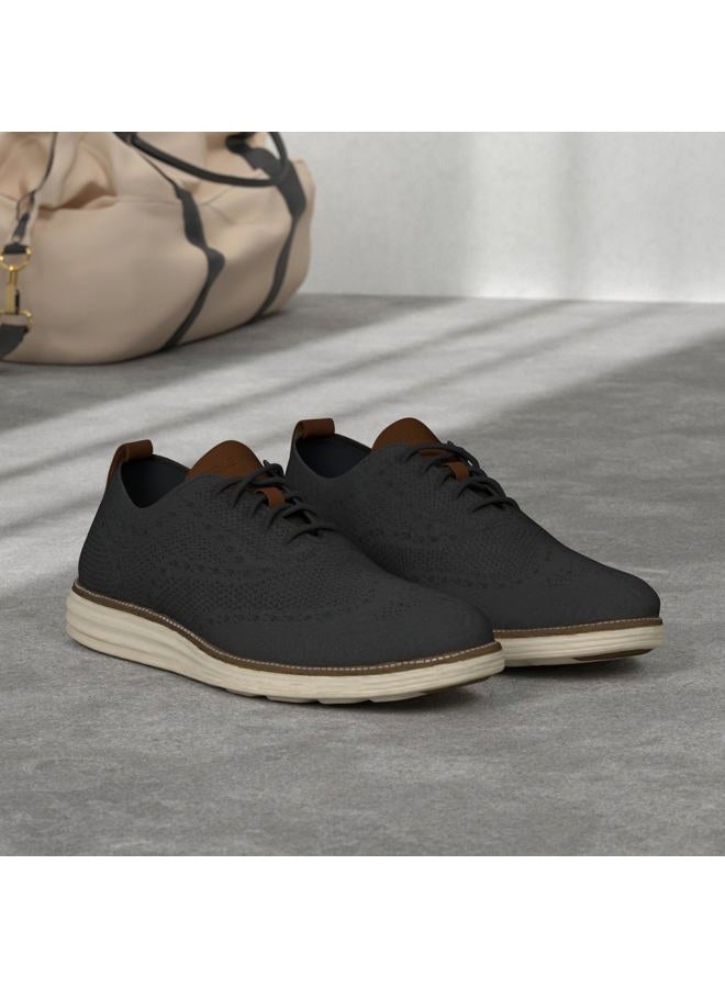 COLE HAAN حذاء رياضي للرجال من أوريجنال غراند نيت وينغتيب II، مغناطيس/عاجي، 43.5 EU - Image 3