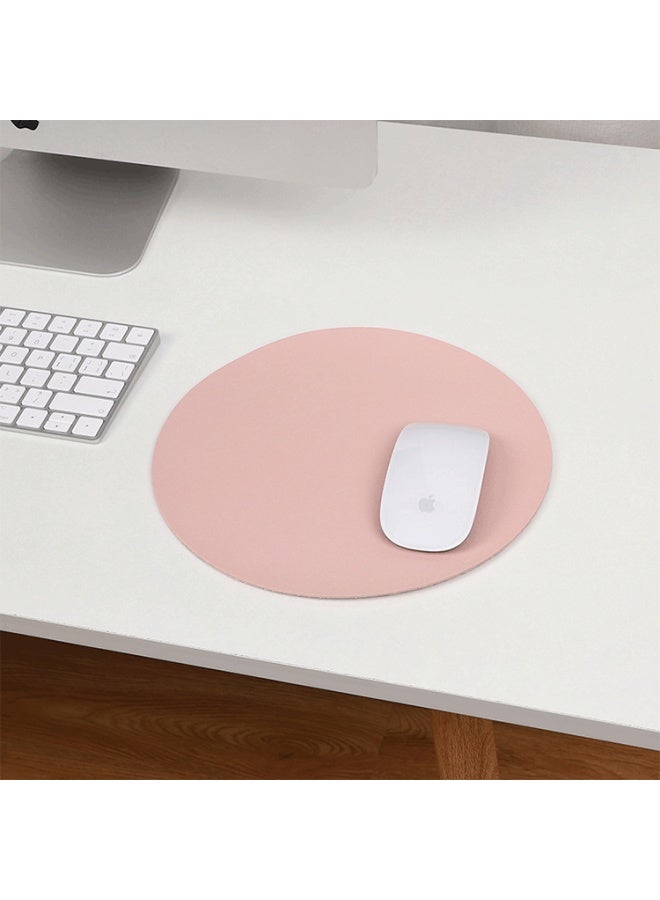 Round Mouse Pad Small Size Single-double-sided Solid Color Computer Office Game Girls' Table Mat Non-slip Mouse Pad Formulation-Color:φ20CM-Pattern:Double-sided-dark Green + Light Gray
