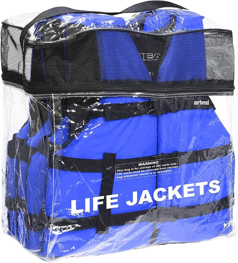 Airhead Adult General Purpose Life Vest 4Pack Multiple Colors Available