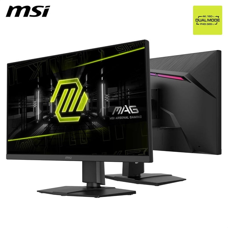 إم اس أي شاشة ألعاب MAG 272URDF E16 مقاس 27 بوصة UHD - لوحة IPS سريعة 3840 x 2160، 0.5 مللي ثانية، DisplayHDR 400، رؤية AI، وضع مزدوج، HDMI 2.1، DP 1.4a، قابل للتعديل بالإمالة والارتفاع، أسود - Image 2