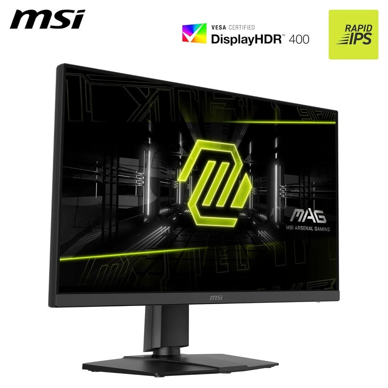 إم اس أي شاشة ألعاب MAG 272URDF E16 مقاس 27 بوصة UHD - لوحة IPS سريعة 3840 x 2160، 0.5 مللي ثانية، DisplayHDR 400، رؤية AI، وضع مزدوج، HDMI 2.1، DP 1.4a، قابل للتعديل بالإمالة والارتفاع، أسود - Image 3