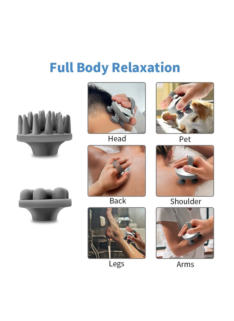 Electric Scalp Massager with 3 Kneading Modes, 4 Replaceable Heads, Portable Handheld Design, IPX7 Waterproof, Ideal for Hair Growth and Body Relaxation, Perfect Head Scratcher. - pzsku/Z1B1CA96675FBB3B7E622Z/45/_/1722309984/4e2ff3f4-38d4-49ec-9e00-6ca37c5aa33b