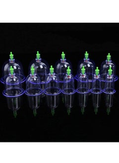 DubaiGallery 12pcs Cupping Vacuum Massage Cup Set Therapy Health Acupuncture Suction x  - Image 2