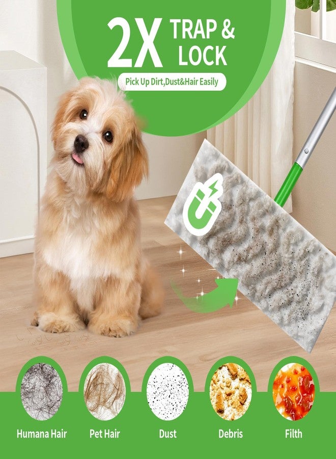 Gazeer 60 Count Pet Heavy Duty Dusters Refills Compatible with Swiffer Sweeper Mop, Dry Sweeping Cloths for Floor Mopping and Cleaning, Unscented - Image 4