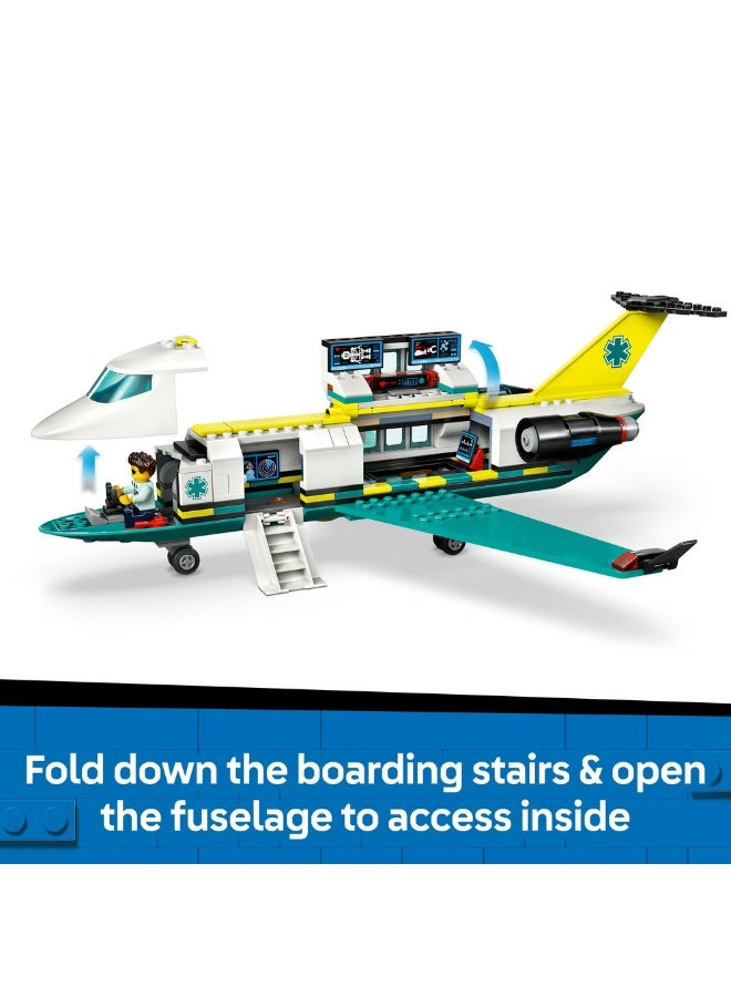 LEGO City Emergency Air Ambulance Airplane Toy Playset 60465 (Age 6+, 403 Pieces) - Image 4
