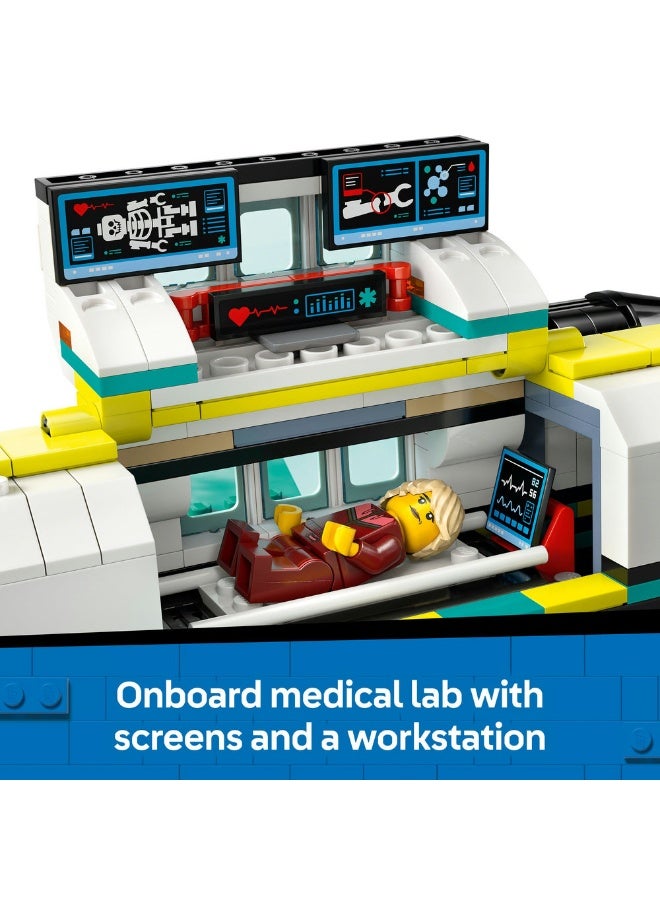 LEGO City Emergency Air Ambulance Airplane Toy Playset 60465 (Age 6+, 403 Pieces) - Image 5