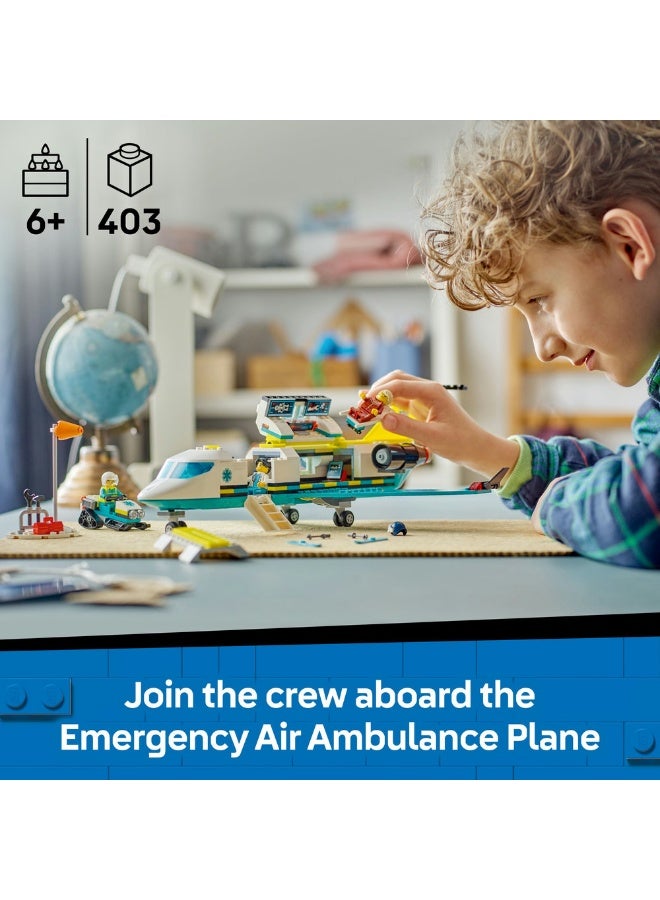 LEGO City Emergency Air Ambulance Airplane Toy Playset 60465 (Age 6+, 403 Pieces) - Image 3